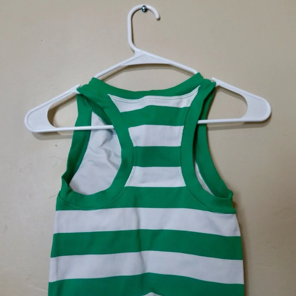 Target Green and White Striped Bra - Picture 2 of 3